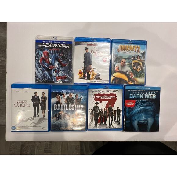 7 Blu-ray Movie Lot. Drama,Comedy, Action. ￼ Kevin Hart, The Rock, Tom Hanks - Picture 2 of 6